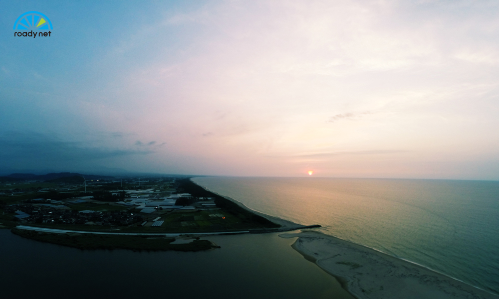 湯梨浜町の夕暮れ